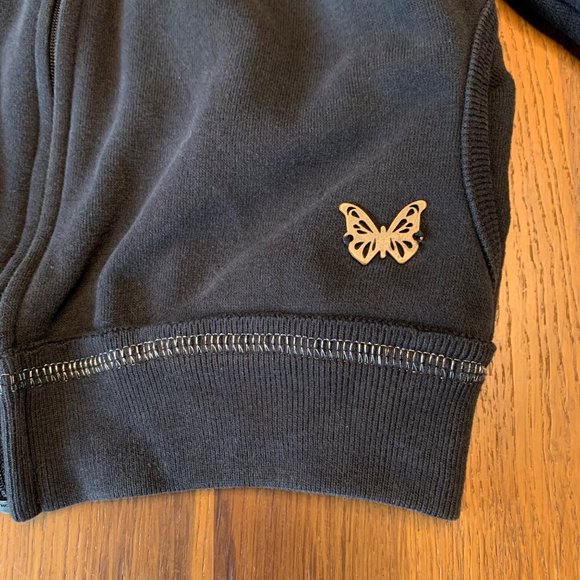 GUMBOOTS Australia Girls Black Hoodie Jacket 4-5 4T Cotton Toddler Girl Sweater - Picture 5 of 6